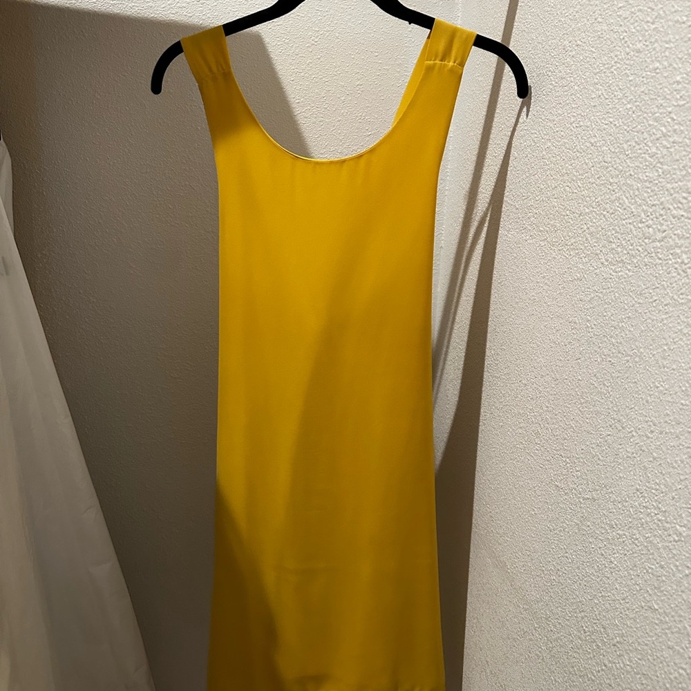 Vibrant Yellow Sleeveless Dress